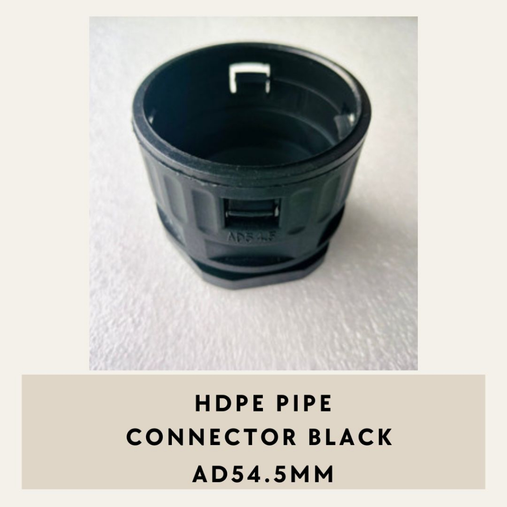HDPE Pipe Connector Black AD54.5mm | Shopee Philippines