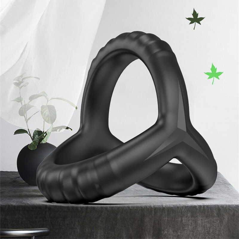 Y-type Silicone Penis Belly Ring Male Delayed Ejaculation Elastic Delay ...