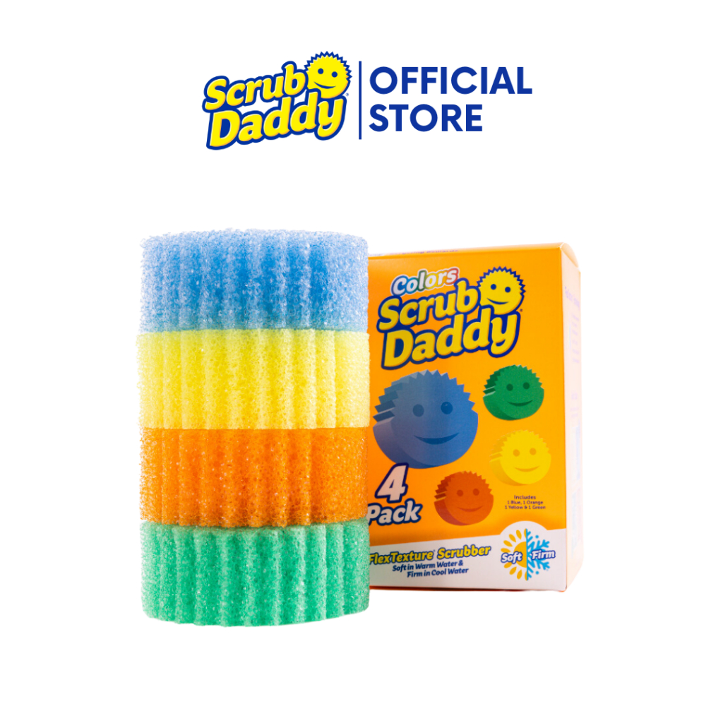 Scrub Daddy Colors Sponge 4 Pack Set | Shopee Philippines