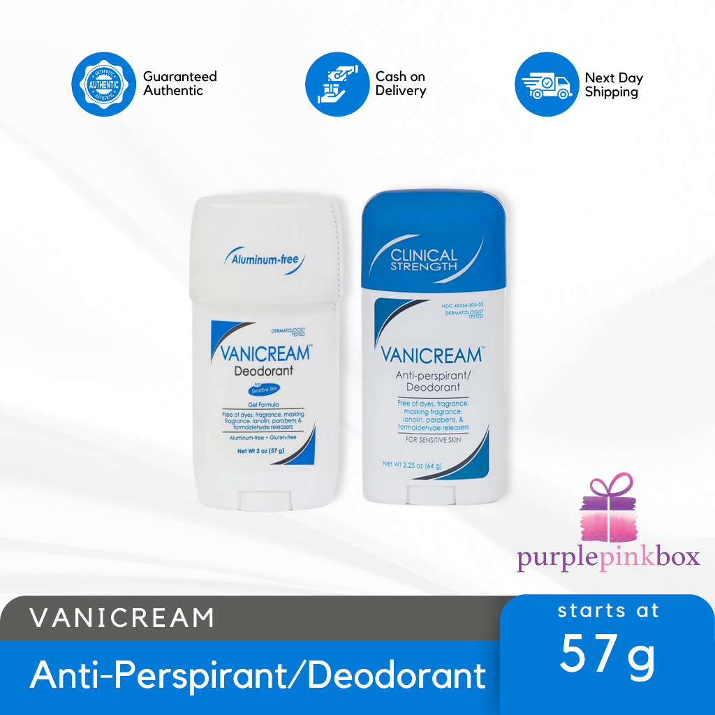 Vanicream Aluminium Free Deodorant or Clinical Strength Deo Anti