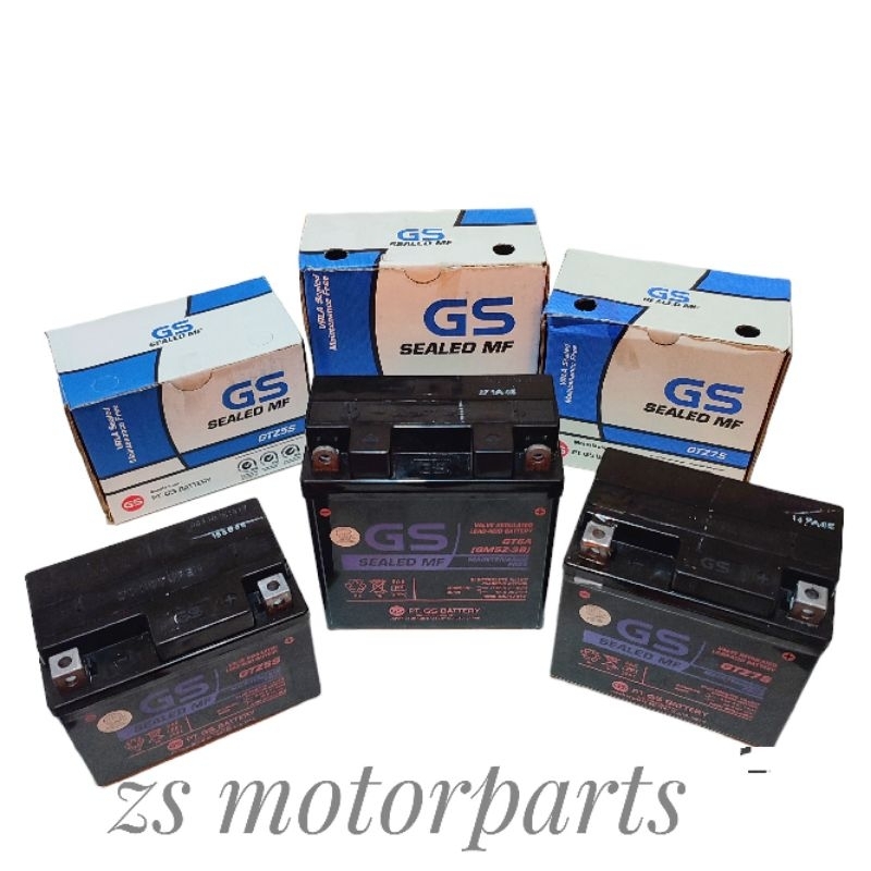 Gs sealed Mf Battery Raider/Nmax/Aerox/mio/xrm125 universal | Shopee ...