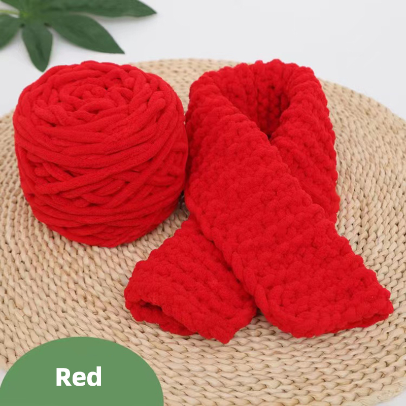 100g Crochet Thick Chunky Chenille Fancy Blanket Towel Yarn Ball DIY