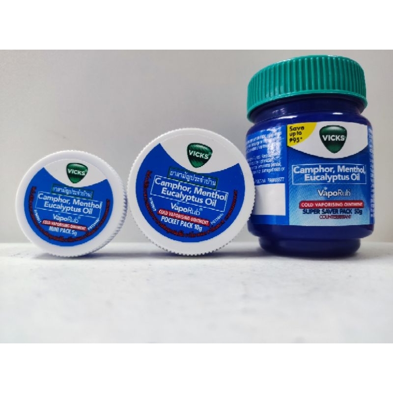 VICKS (Camphor, Menthol, Eucalyptus Oil) VapoRub Cold Vaporising