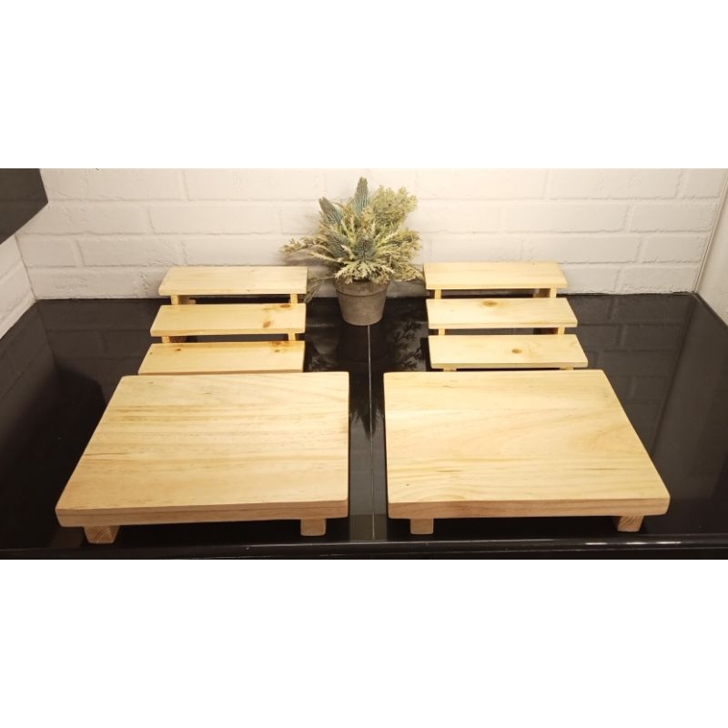 Wooden Riser Set/Sushi Tray and Riser/Multipurpose Riser with ...