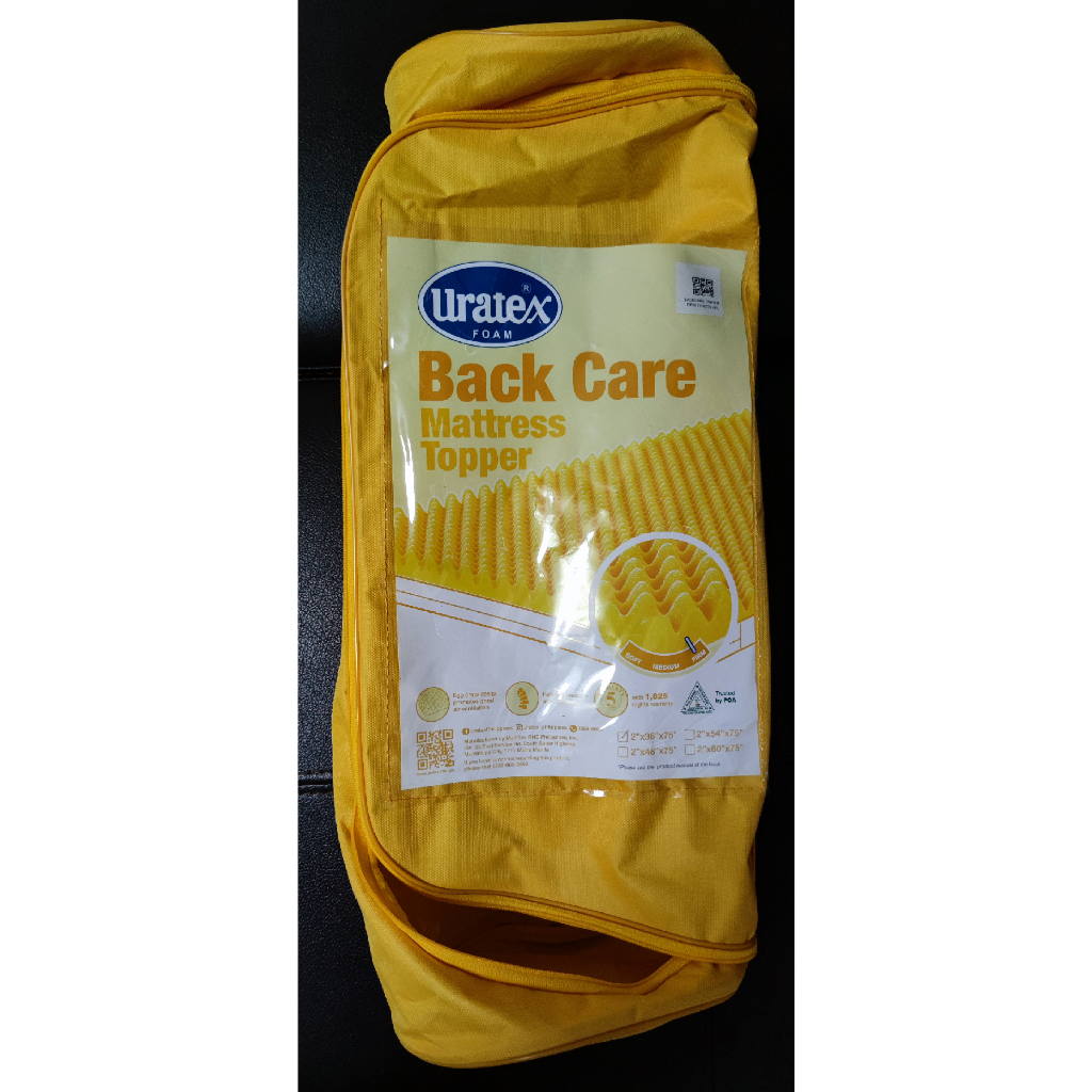 Uratex Back Care Mattress Topper (Preowned) Shopee Philippines