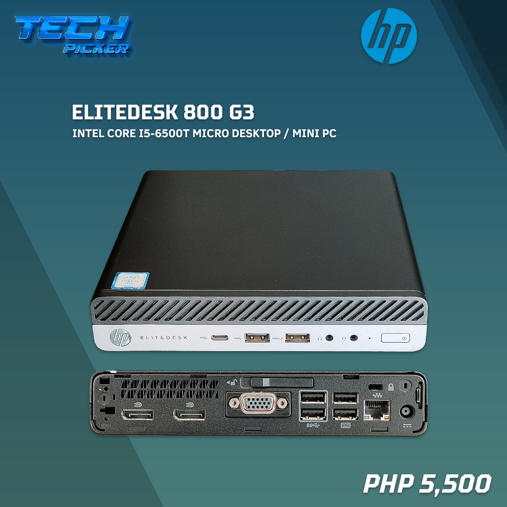 HP EliteDesk 800 G3 Micro PC Desktop / Mini PC i5-6500T | Shopee ...