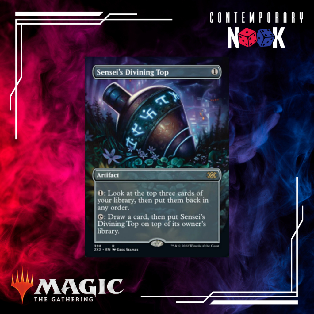 MTG Sensei's Divining Top (Borderless Alternate Art) [Double Masters 2022] Shopee Philippines