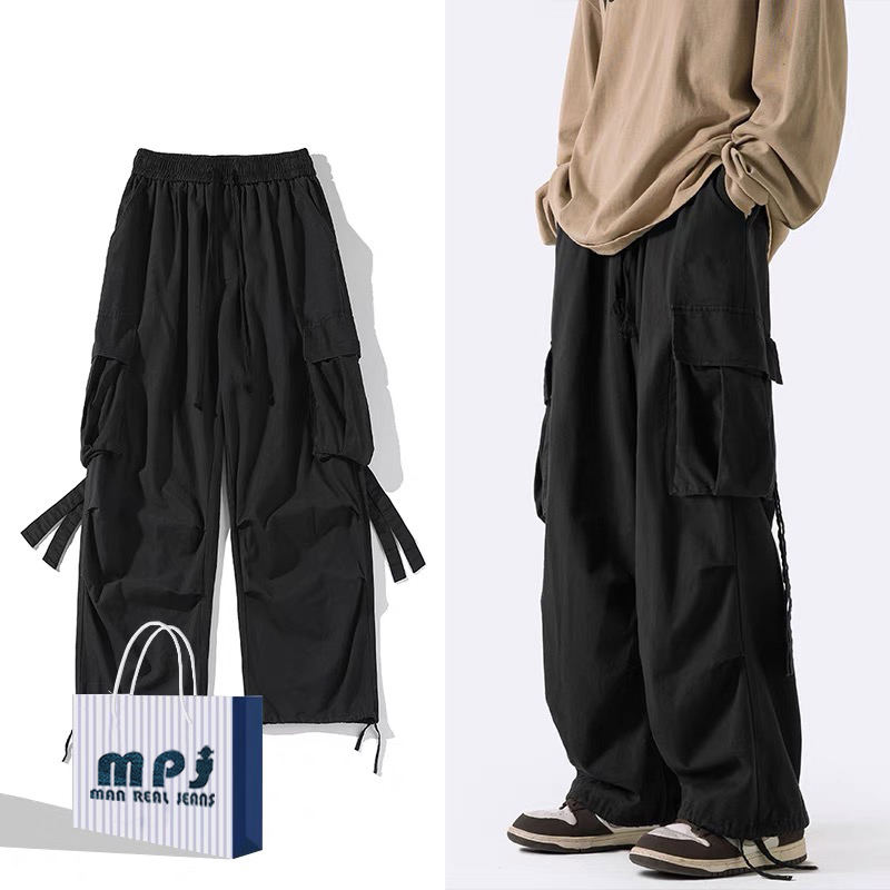 MPJ Jogger Retro functional overalls men's ruffian handsome oversize ...