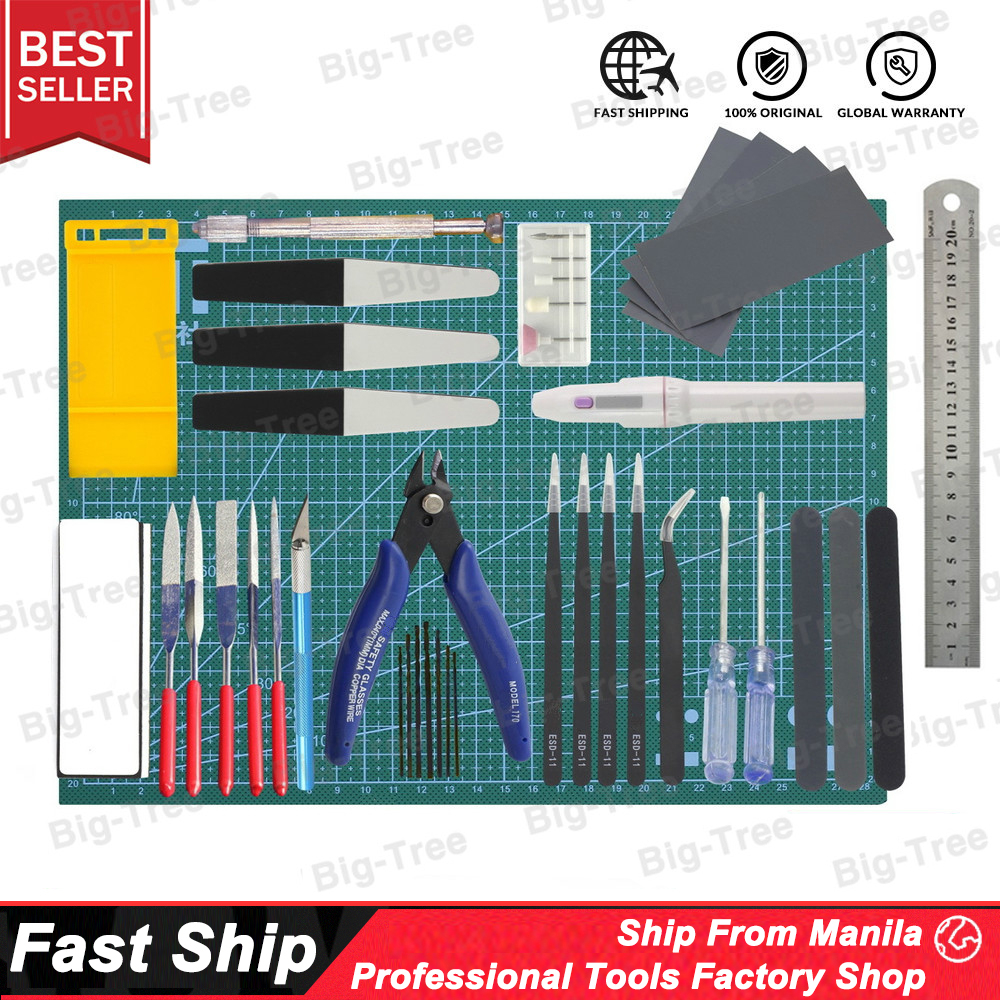 33 PCS Model Tools Kit Modeler Basic Tools Craft Set Hobby Building