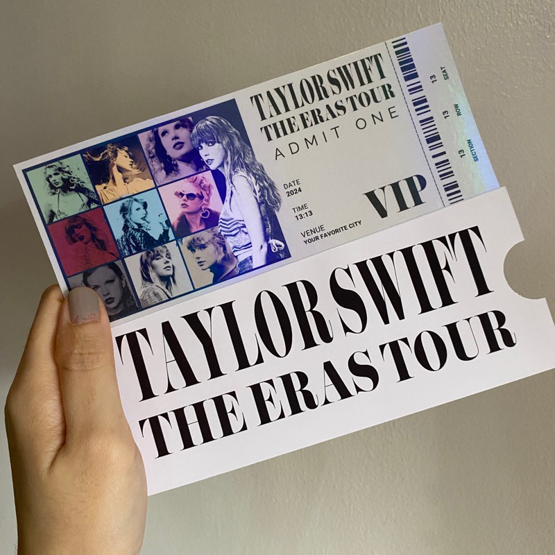 Taylor Swift The Eras Tour Ticket Merch Souvenir Collectible ...