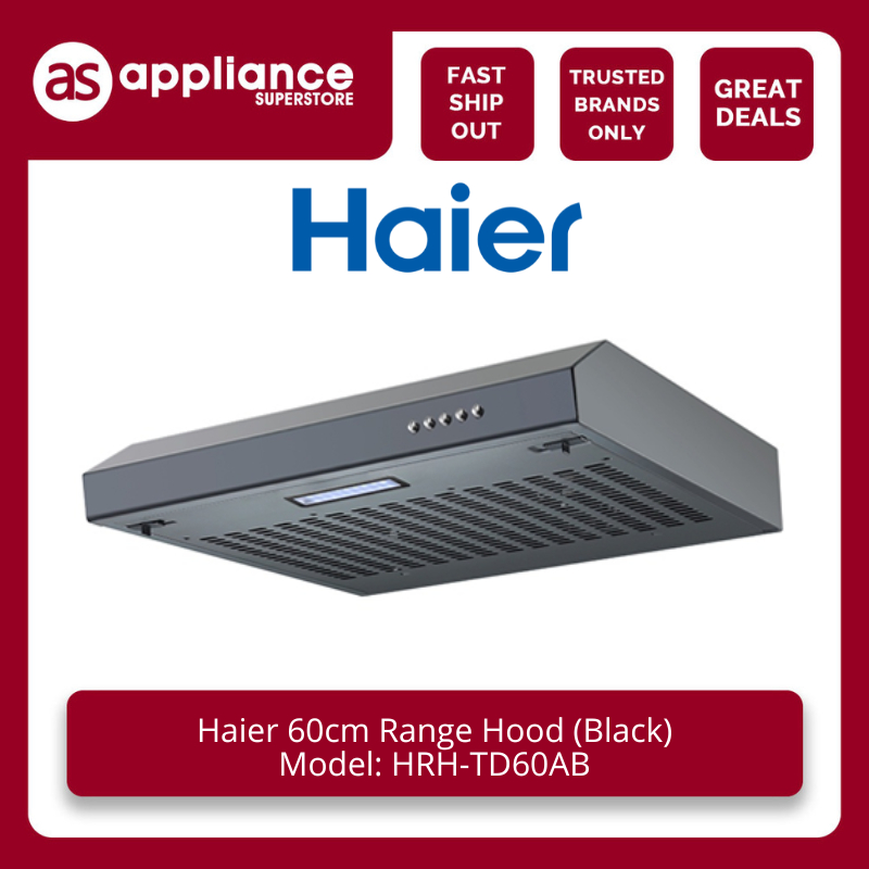 Haier 60cm Range Hood (Black) HRHTD60AB Shopee Philippines