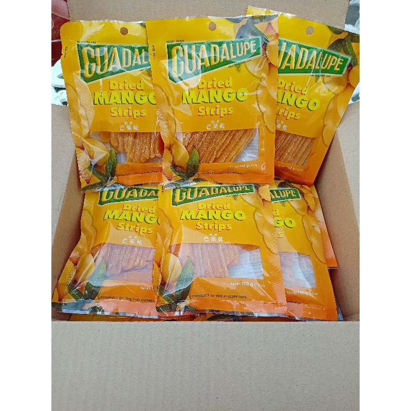 WHOLESALE!!! 124 Only per pack! 25 PACKS OF GUADALUPE DRIED MANGO STRIPS (100G) FOR ONLY 3,100