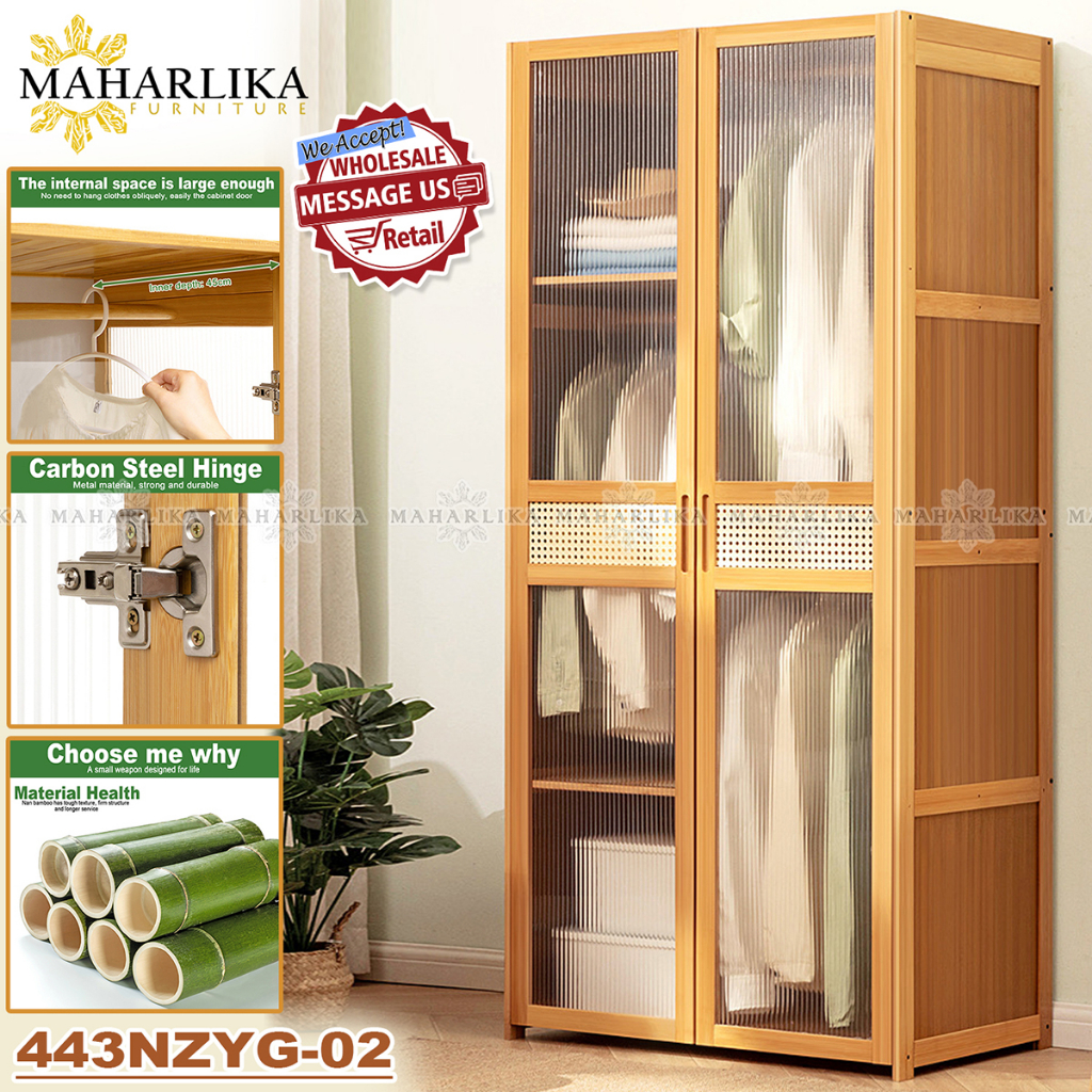 Maharlika 443 Bamboo Clothes Storage Wardrobe Household Storage