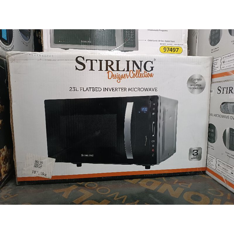 Stirling 23L Flatbed Inverter Microwave Oven Shopee Philippines