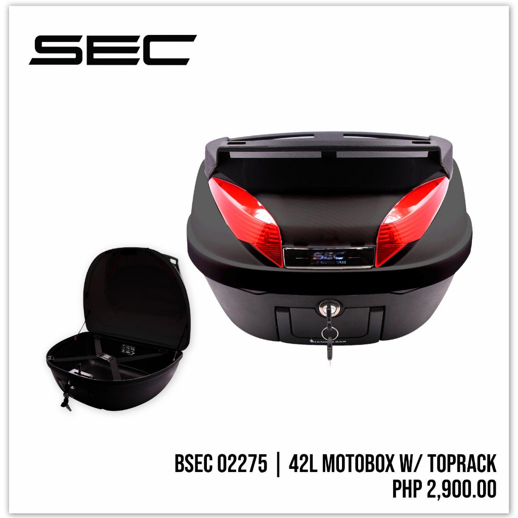 Sec Top Box V Liters With Backrest Shopee Philippines