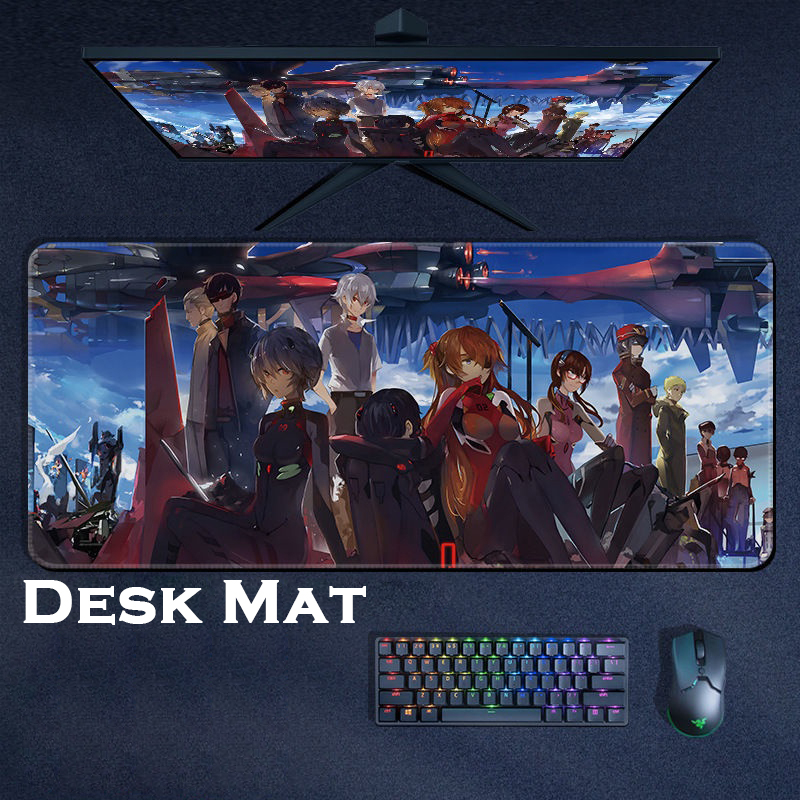 Anime Neon Genesis Evangelion Mouse Pad Extended PC Gaming Keyboard