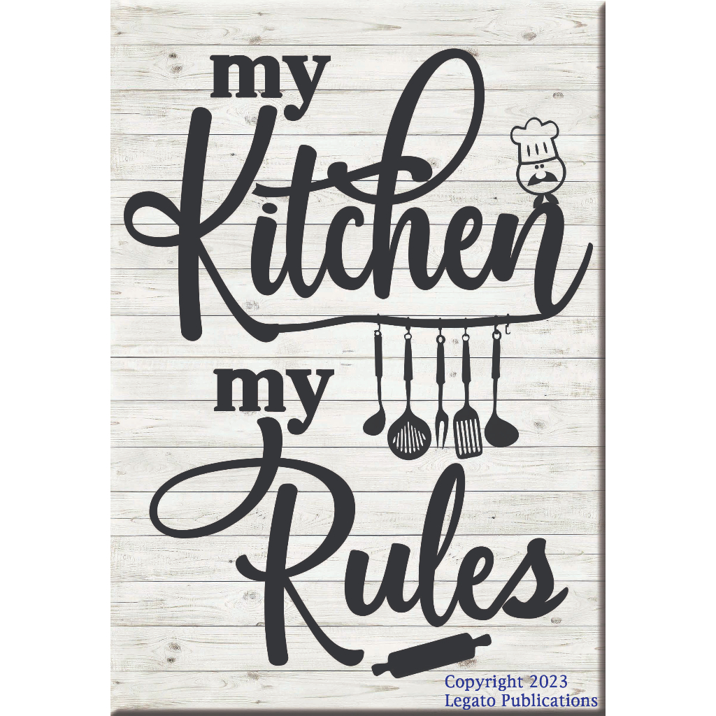 MY KITCHEN MY RULES Wall Decor Home Decor Wood Sign Rustic Retro