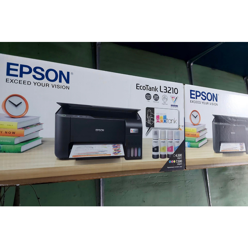 Brand New And Original Epson L3210 Ecotank 3in1 Inkjet Printer With Free Inks And 2 Years 1202