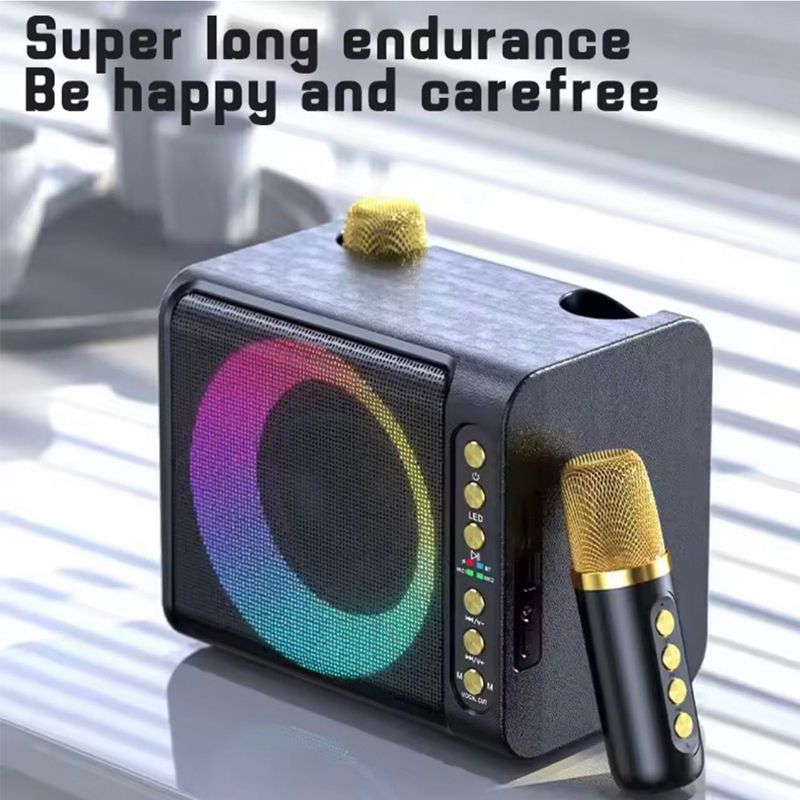 3D stereo amplifier Bluetooth speaker RGB Light wireless Bluetooth dual ...