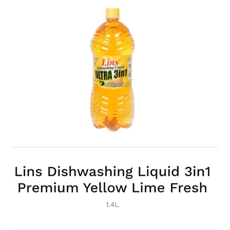 Lins Dishwashing Liquid (1.4L) Shopee Philippines