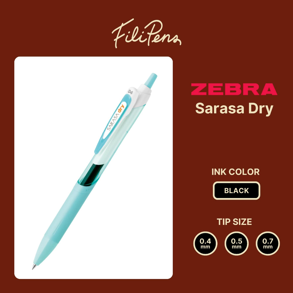 Zebra Sarasa Dry Gel Pen & Sarasa Dry Refill RJLV 0.4mm 0.5mm 0.7mm