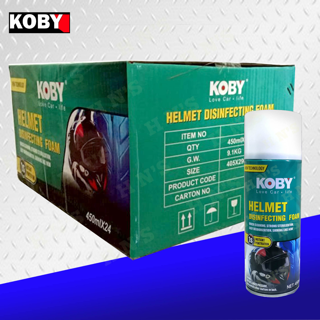 Koby Helmet Disinfecting Foam Spray 450ml ( 24 pcs 1 Box ) WHOLESALE ...