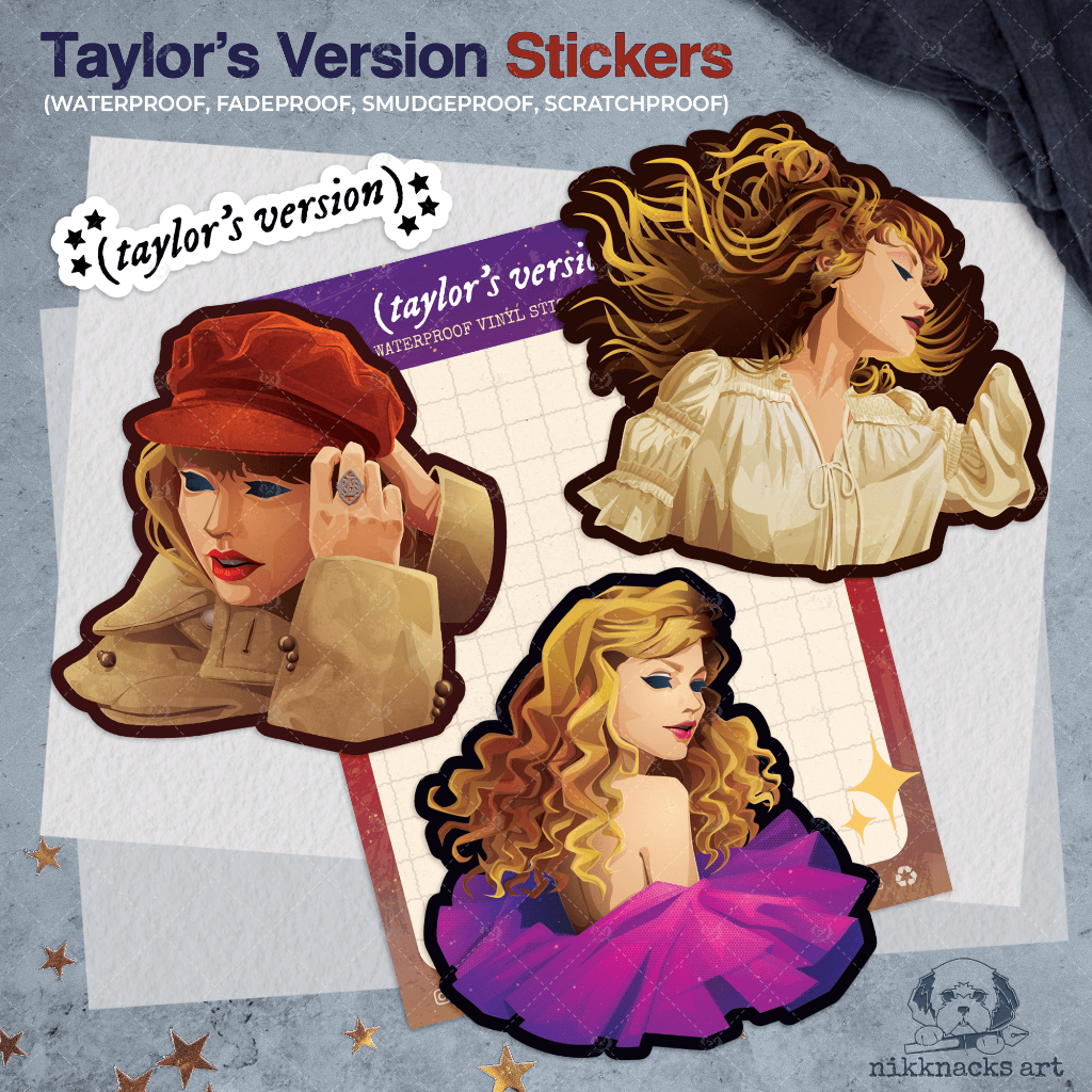 Taylor Swift Sticker Pack, 50 PCS, Colorful Waterproof Stickers