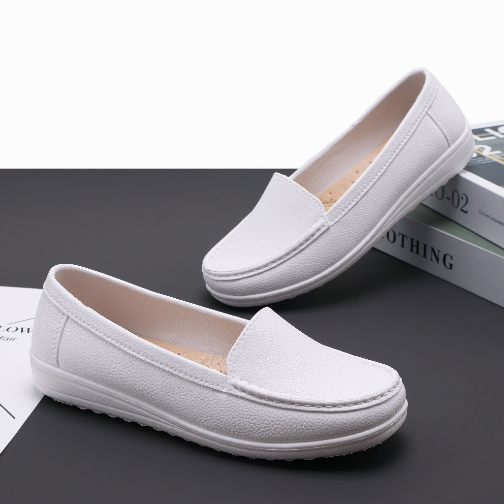 women rubber white shoes for nurse (size 36-40) 2189 | Shopee Philippines