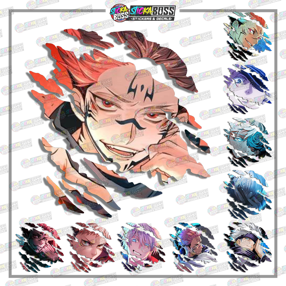 JUJUTSU KAISEN PART 1 | ANIME SCRATCH STICKER【VINYL PRINTED】( LAMINATED ...