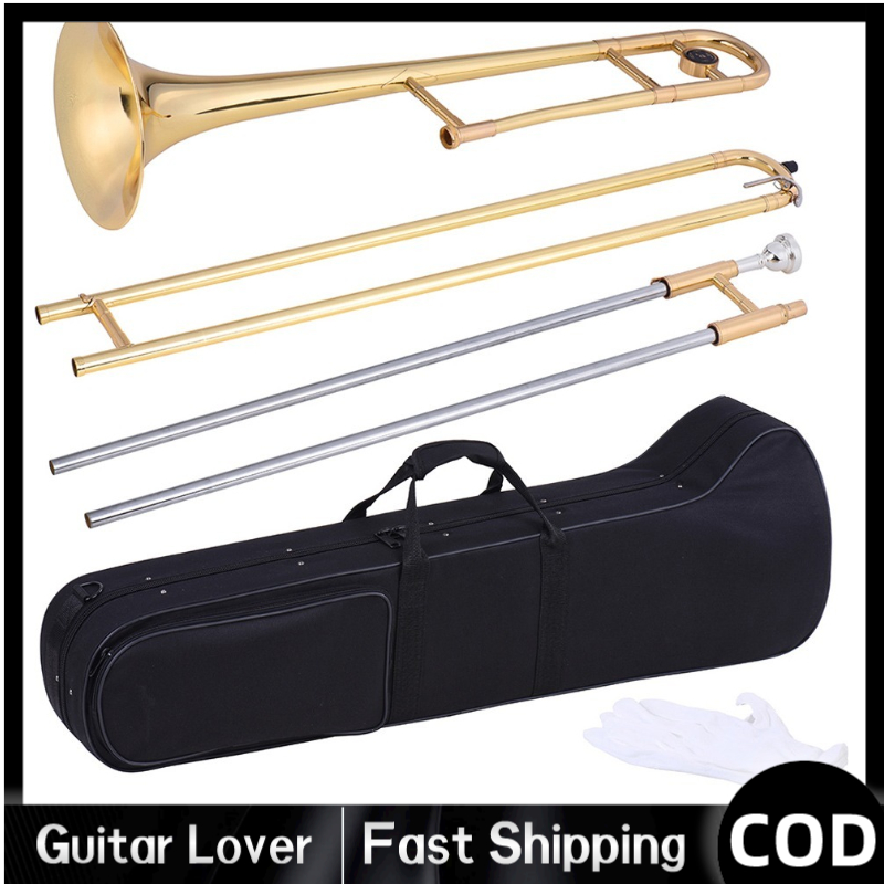 [LOCAL SHOP] Alto Trombone Brass Gold Lacquer Bb Tone B flat Wind