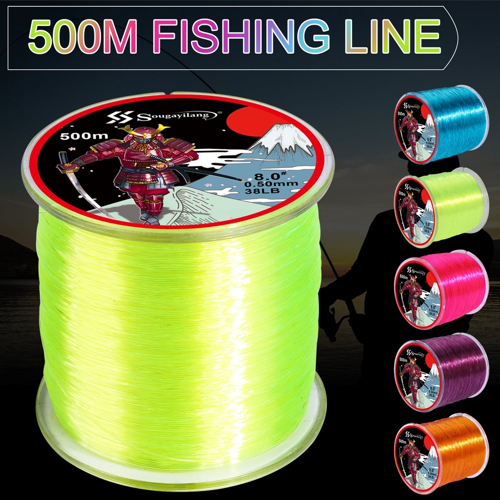 500M Nylon Fishing Line 738lb Leader Line Sink Fast Multifilament