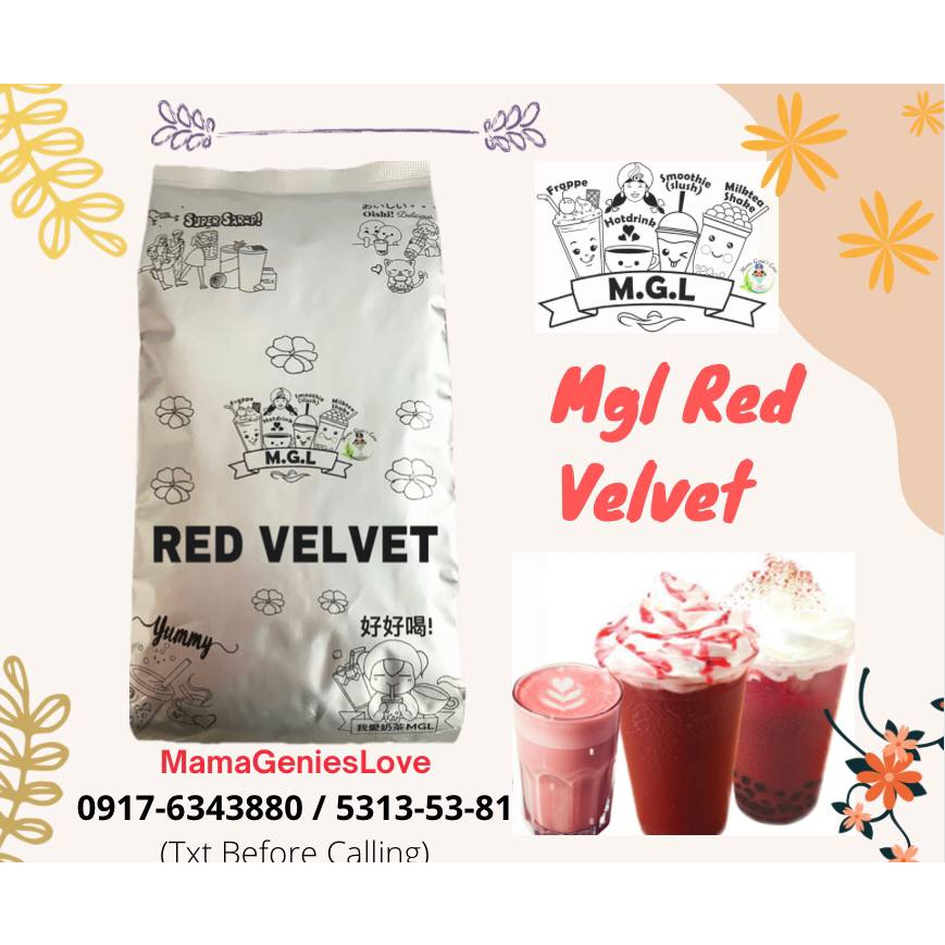 MGL RED VELVET FLAVOR POWDER 1KG Shopee Philippines