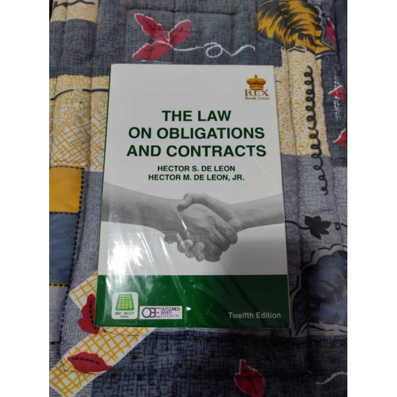 The Law On Obligations And Contracts By Hector S. De Leon | Shopee ...