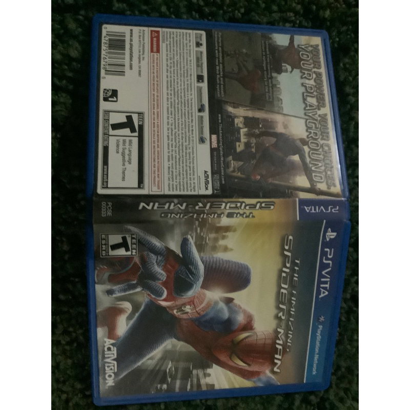 Sony playstation vita psvita phat slim tv pstv game the amazing spider