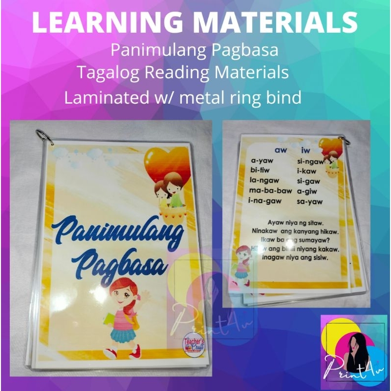 Panimulang Pagbasa - Reading Materials Tagalog For Kids - Kindergarten ...