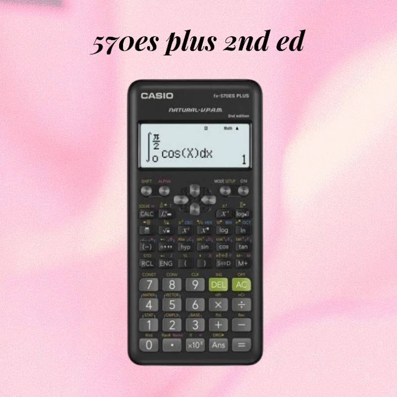 Casio fx 570es plus 2nd edition pink scientific calculator authentic blue black Engr. guides Shopee Philippines