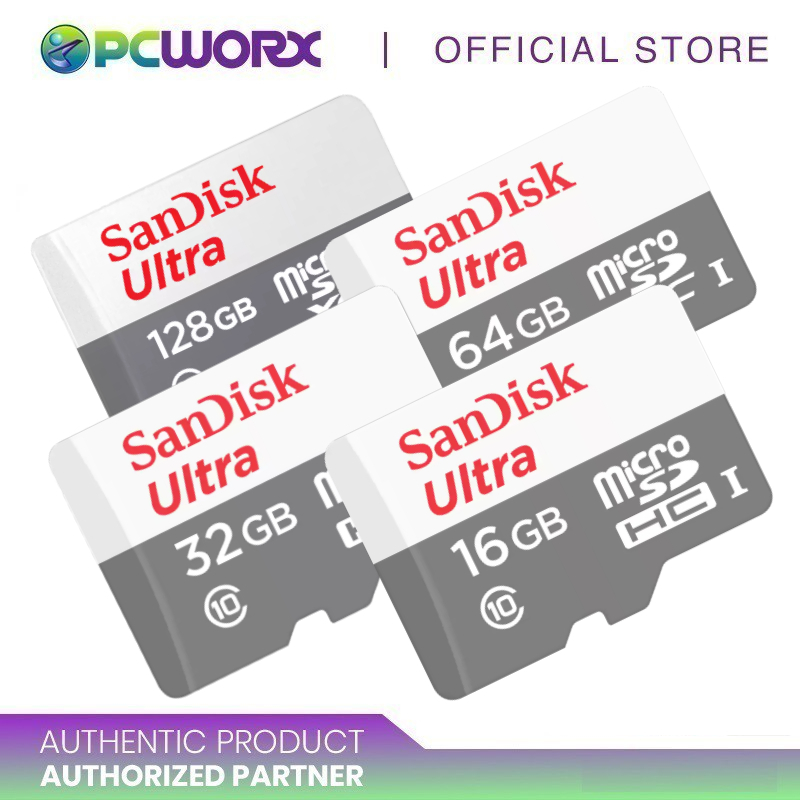 SanDisk Ultra Micro SD Card 16GB / 32GB / 64GB / 128GB UHS-I Class 10 ...
