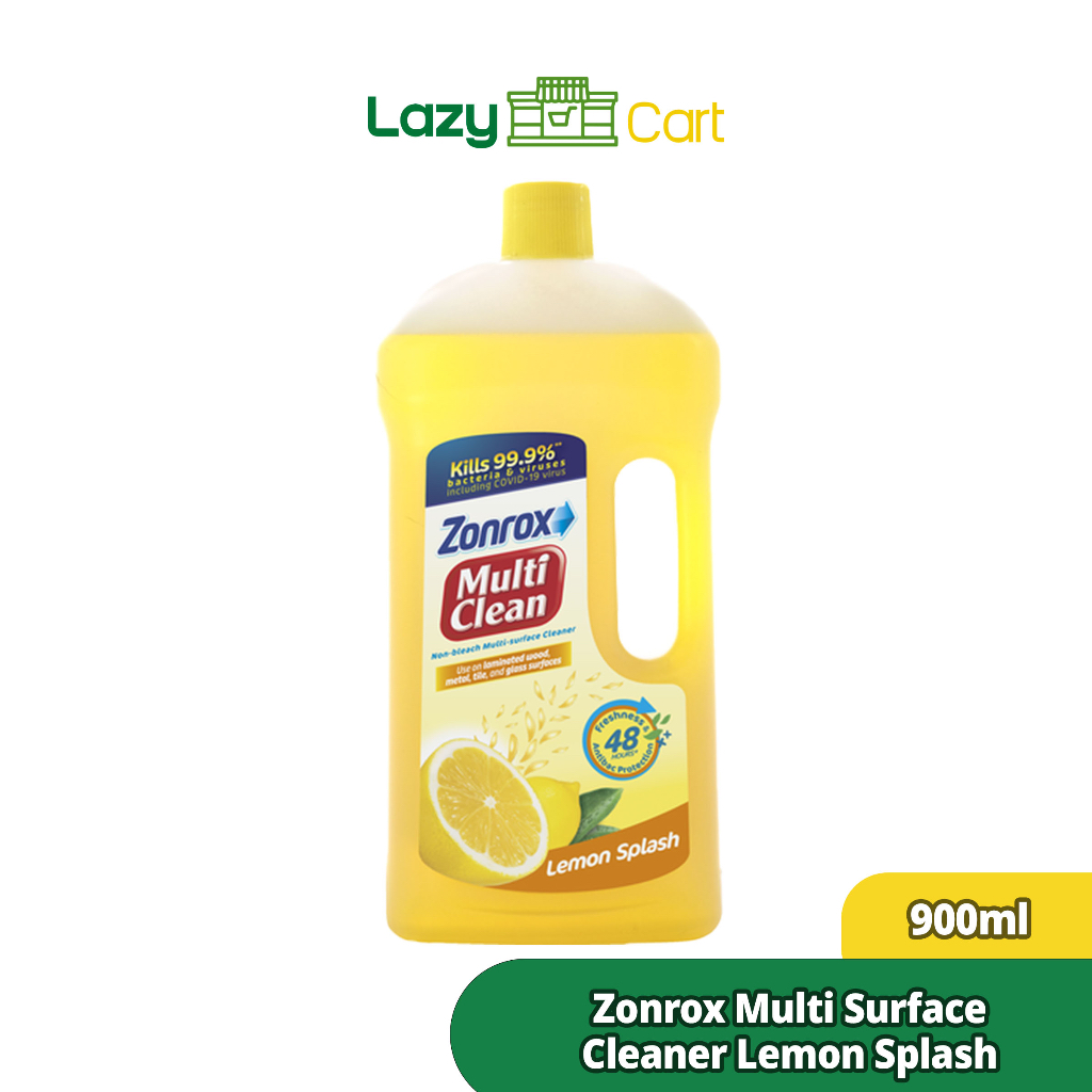 Zonrox Multi Surface Cleaner Lemon Splash 900ml Freshen Every Surface