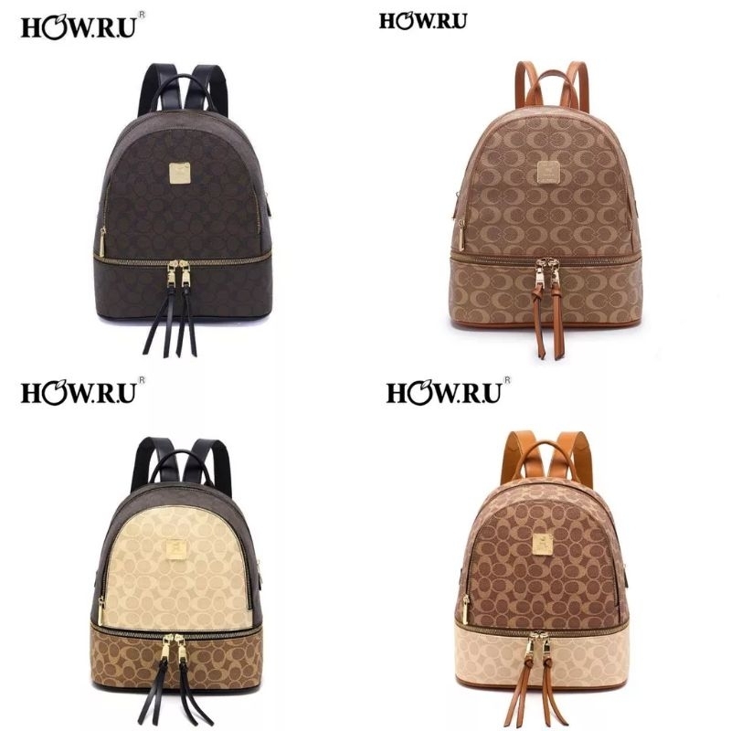 HOW R U HRU Backpack Medium for schooling C0achh | Shopee Philippines