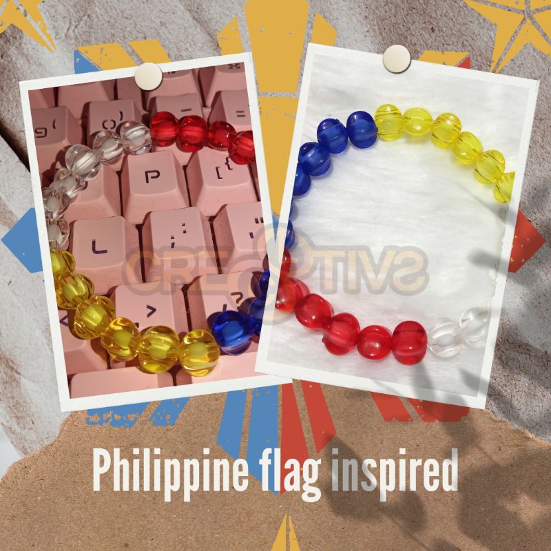 Philippine flag inspired bracelet Shopee Philippines