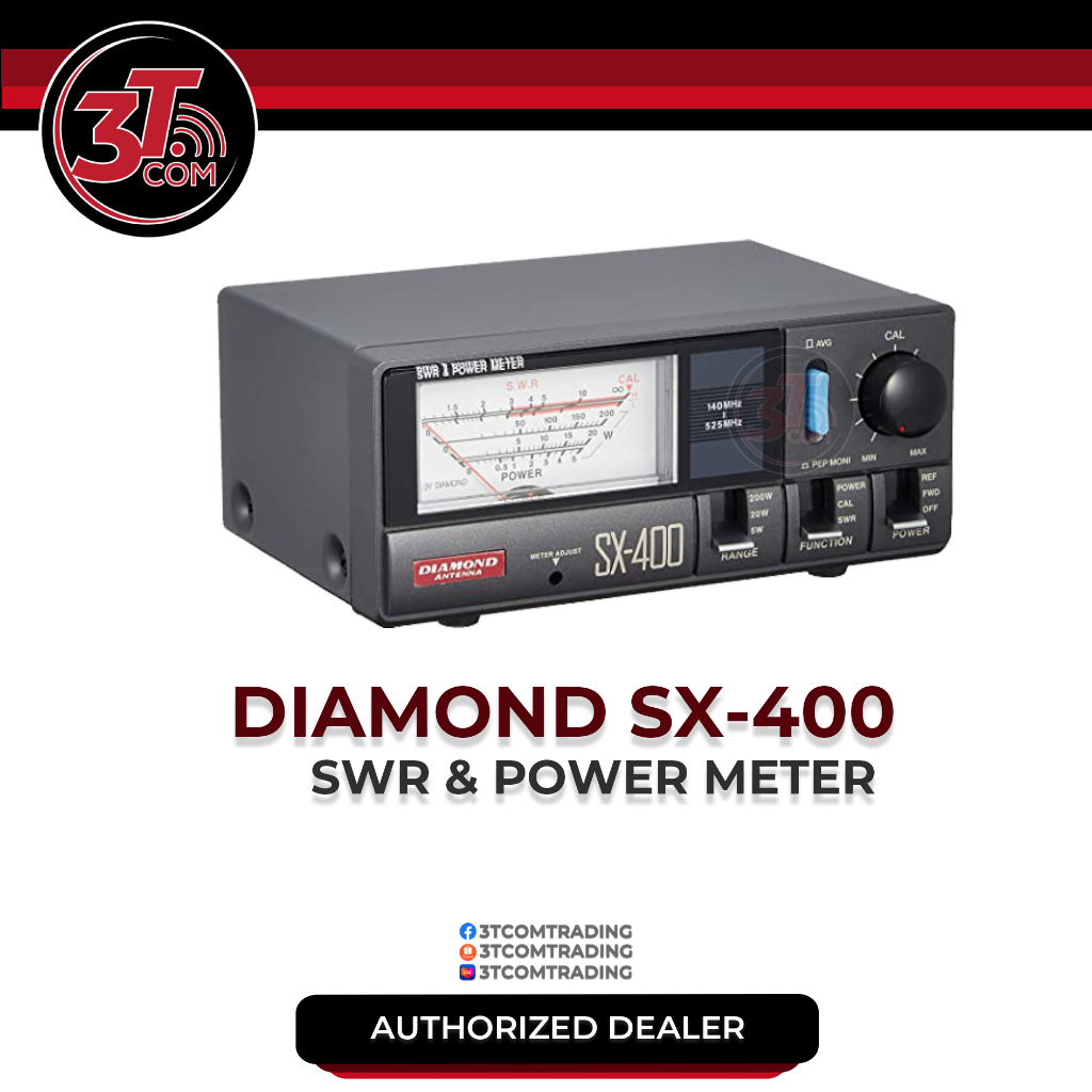 DIAMOND ANTENNA SWR SX400 POWER METER UHF/VHF METER | Shopee Philippines