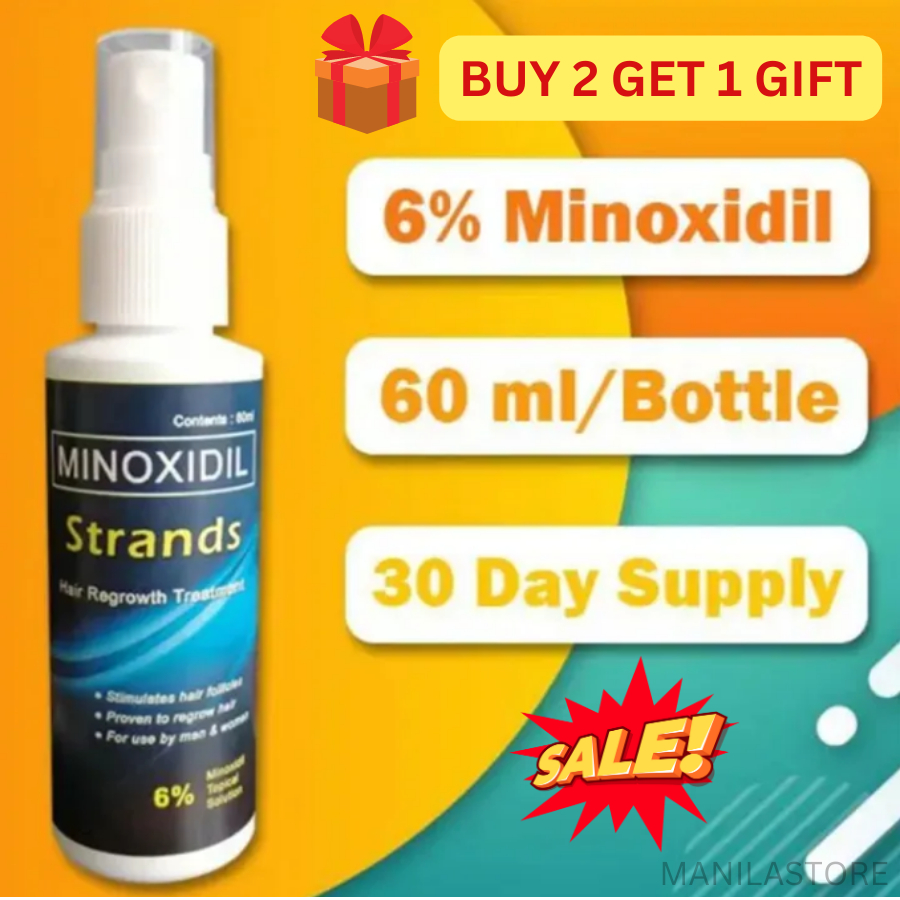 Minoxidil hair grower Minoxidil Strands 6% (60ml per bottle) Hair