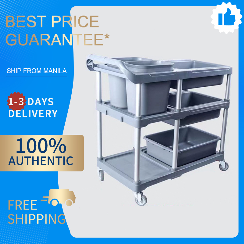 3 tier utility restaurant trolley cart organizer heavy food trolley