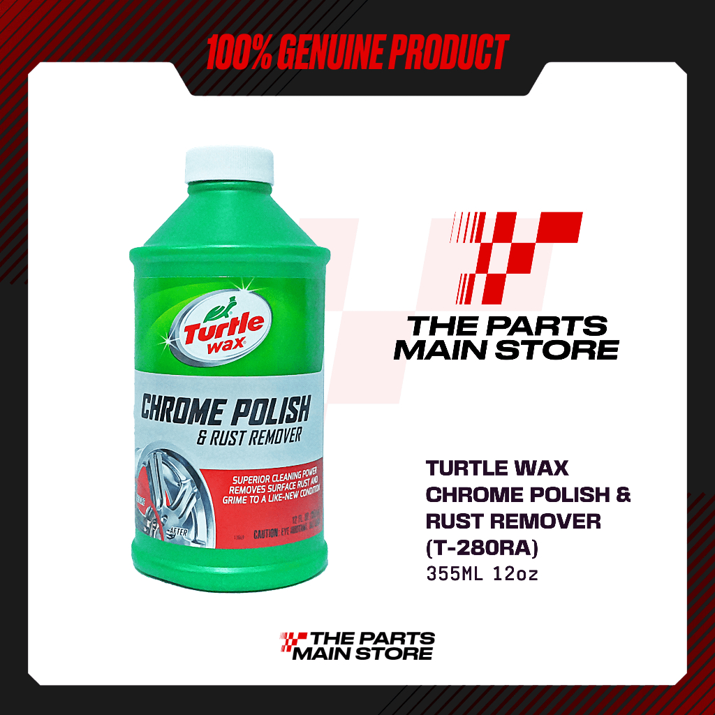 TURTLE WAX METAL POLISH CHROME LIQUID (T280RA) (50226) (50786) 12OZ