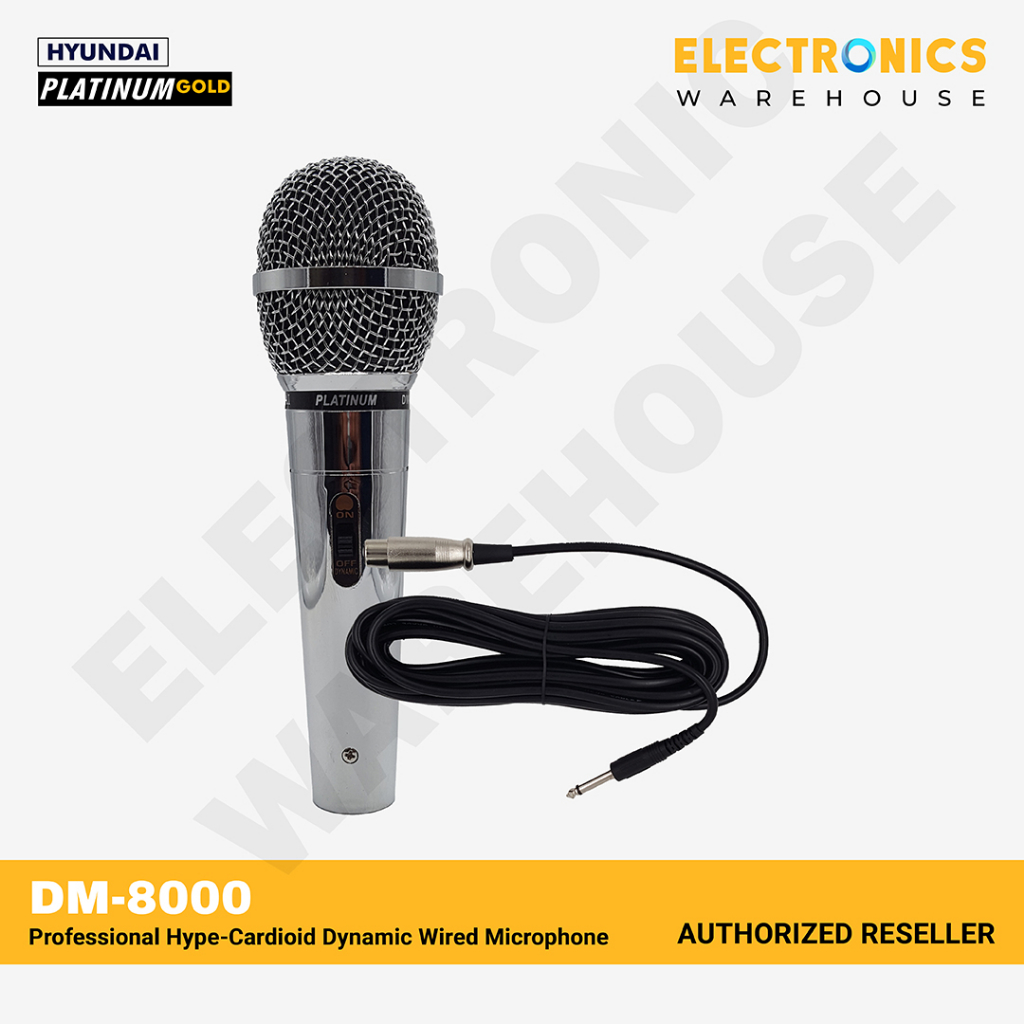 Hyundai Platinum Gold DM-8000 Professional Hype-Cardioid Dynamic Wired ...