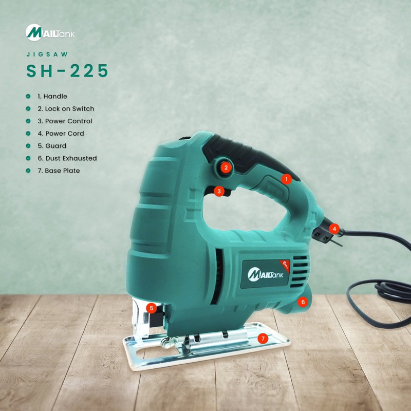 MAILTANK (SH225) Jigsaw Multi function, Wire Saw with 6 Speed