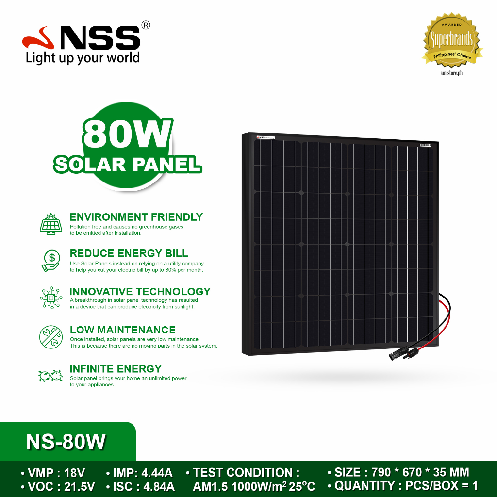 NSS Solar Panel German Cell Aluminum with MC4 Connector High Efficiency ...