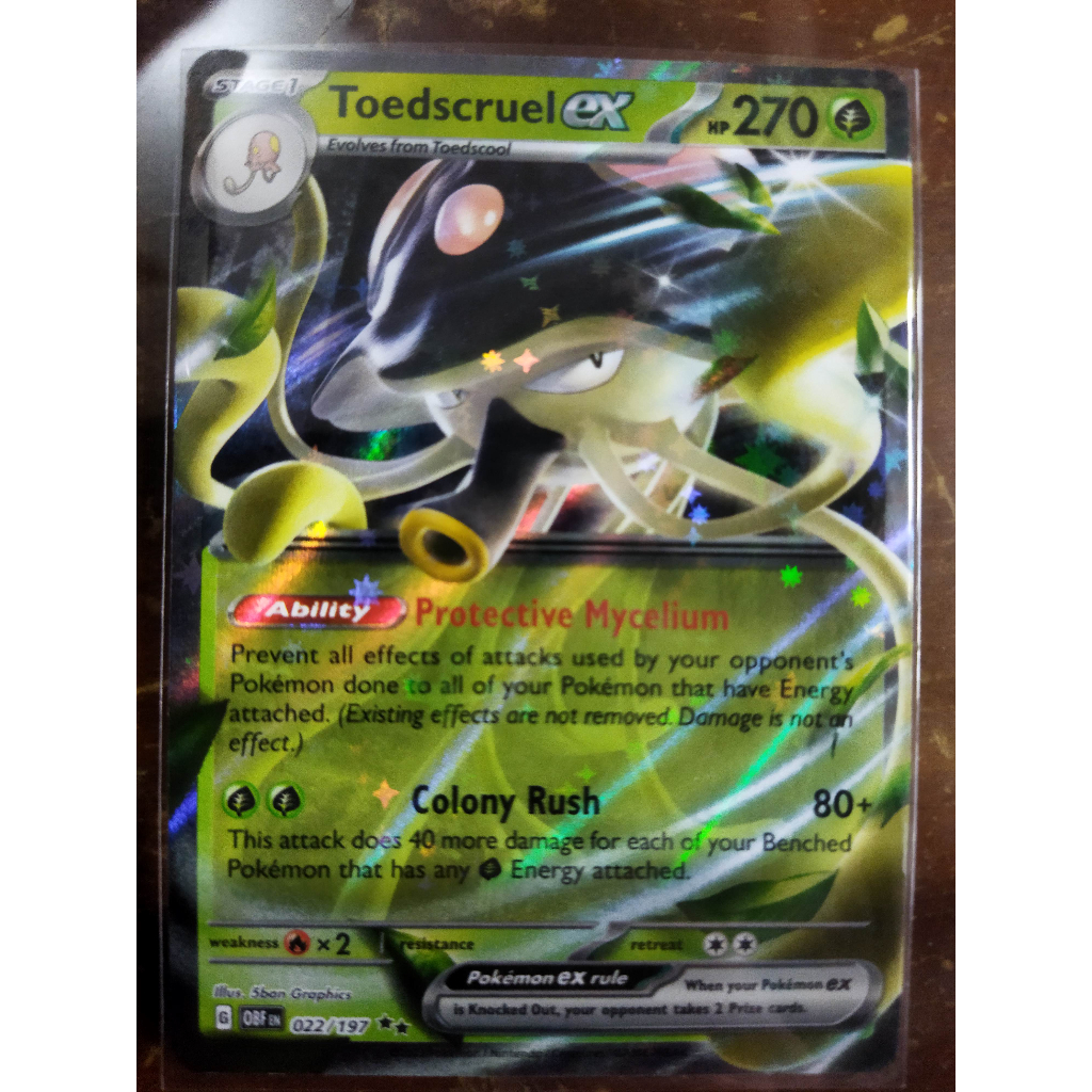 Toedscruel Ex - 022/197 - Ultra Rare Pokemon TCG Standard English ...