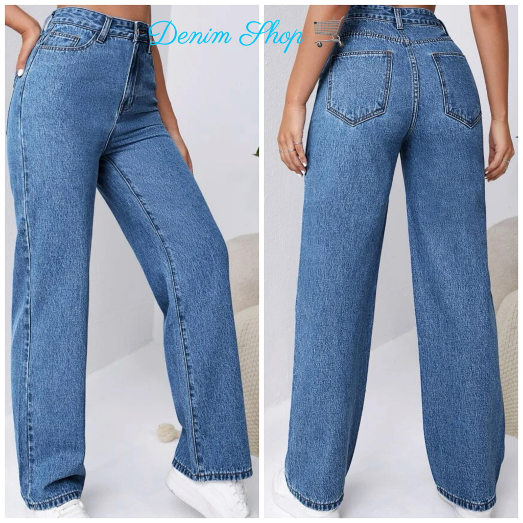 Korean Classic Fashion High Waist Pants Jeans assorted | Shopee Philippines