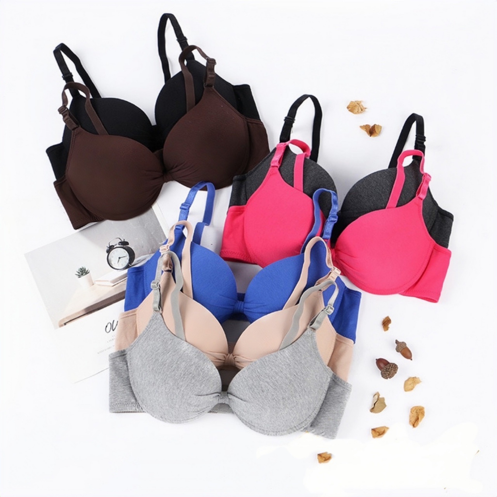 Push Up Bra Padded Pushup Bra with Underwire T shirt Bra Women Lingerie ...
